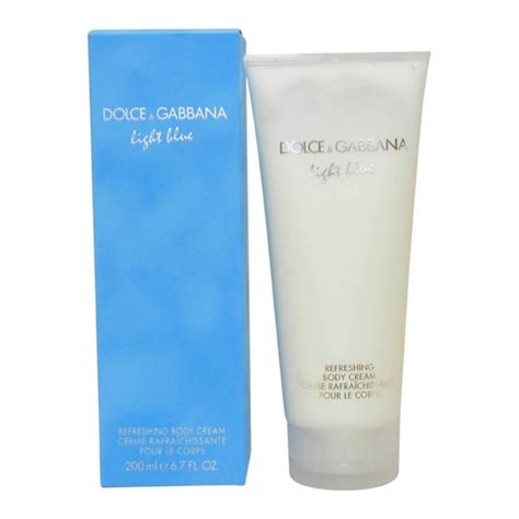 dolce gabbana light blue body cream.